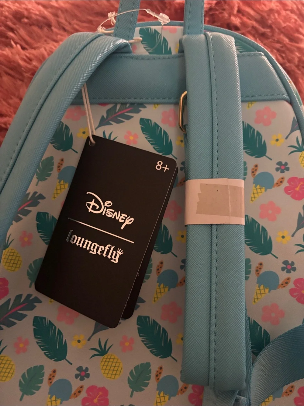 Disney Blue & Yellow Stitch Pineapple Kids Backpack